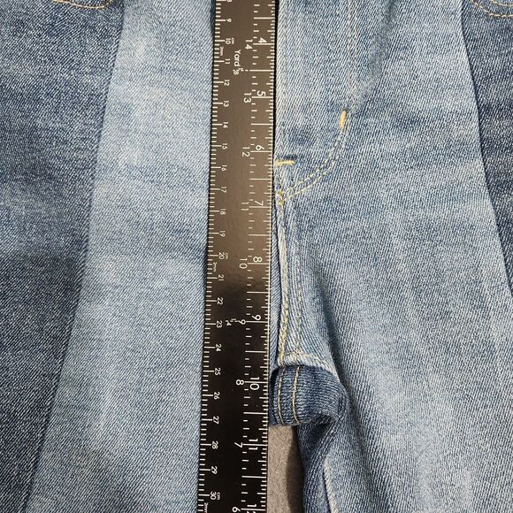 Levi's 721 Women 27 Mid Rise Skinny Japanese Denim Two Tone Raw Hem Jeans - Picture 11 of 13